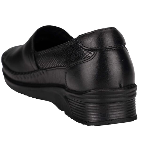 Forelli 48010-H Yonca Siyah Kadın Comfort Deri Ayakkabı