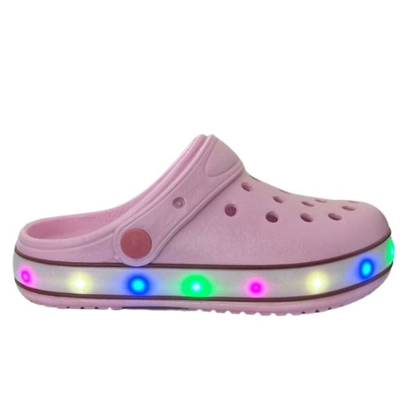 Akınal Bella Pudra Işıklı Çocuk Havuz/Deniz Terlik Sandalet