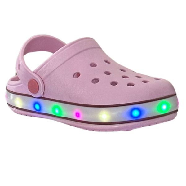 Akınal Bella Pudra Işıklı Çocuk Havuz/Deniz Terlik Sandalet