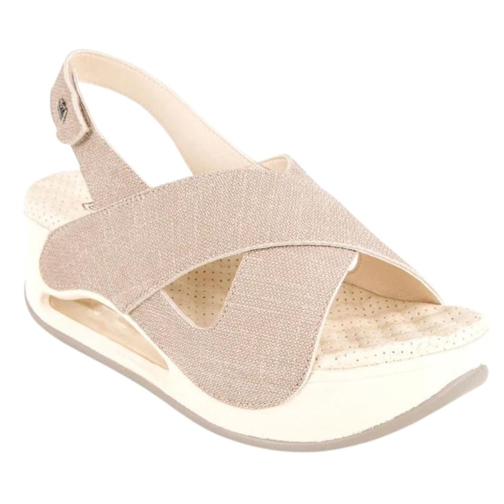 Muya 31213 Assos Krem Kadın Air Taban Sandalet