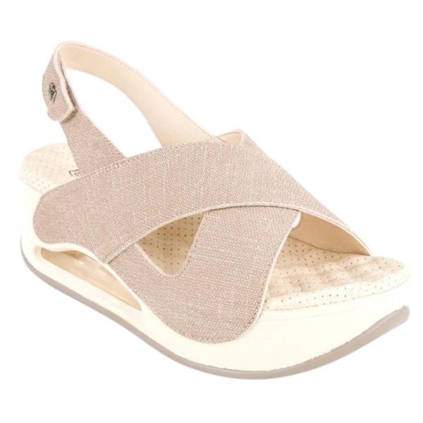 Muya 31213 Assos Krem Kadın Air Taban Sandalet