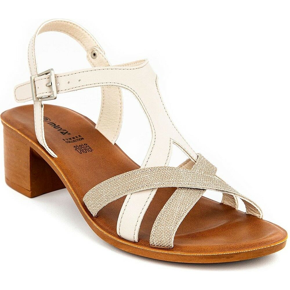 Muya 32002 Demy Krem Kadın Anatomik Sandalet