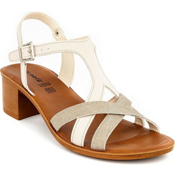 Muya 32002 Demy Krem Kadın Anatomik Sandalet