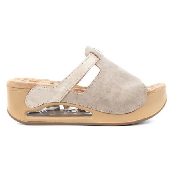 Muya 31214 Libra Full Krem Kadın Air Taban Terlik