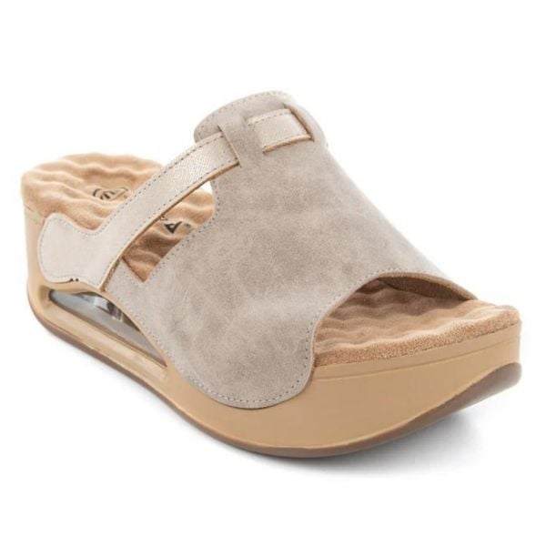 Muya 31214 Libra Full Krem Kadın Air Taban Terlik