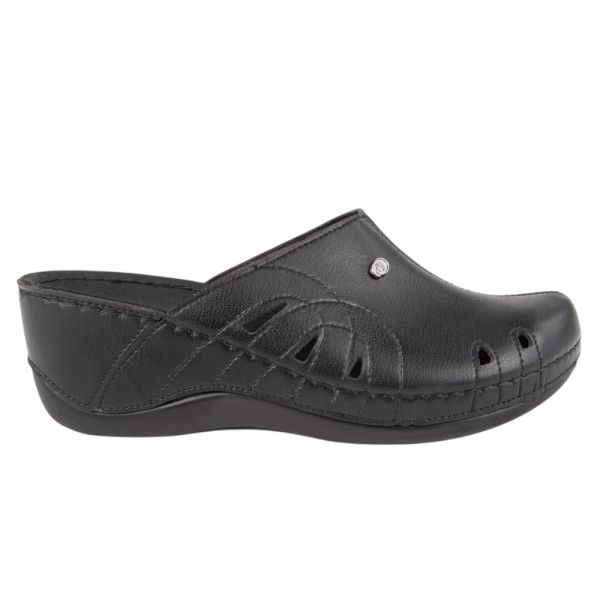 Muya 31147 Gola Siyah Kadın Comfort Sabo Terlik