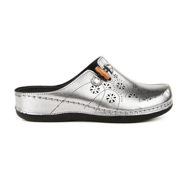 Muya 31106 Freya Kurşun Kadın Comfort Sabo Terlik