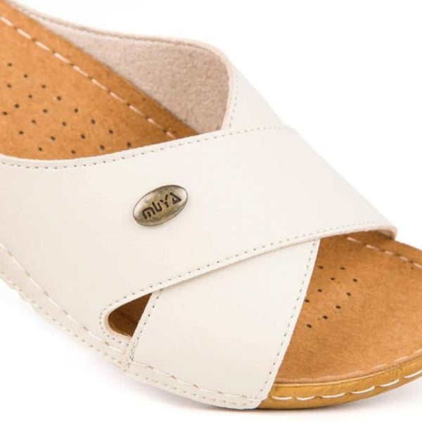 Muya 31122 Misty Krem Kadın Anatomik Terlik