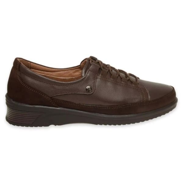 Forelli 48201-G Bety Kahve Kadın Comfort Deri Ayakkabı