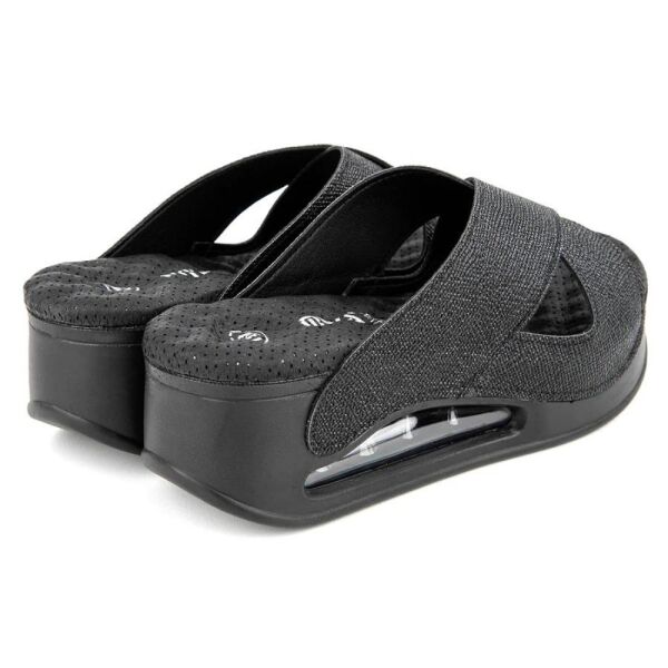 Muya 31210 Penelope Desenli Siyah Kadın Air Taban Terlik