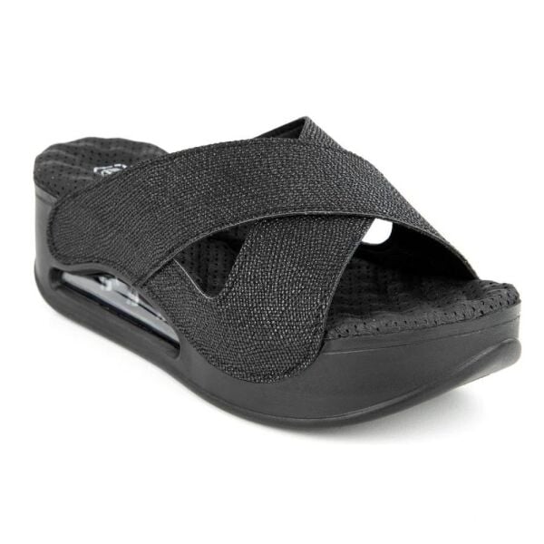 Muya 31210 Penelope Desenli Siyah Kadın Air Taban Terlik