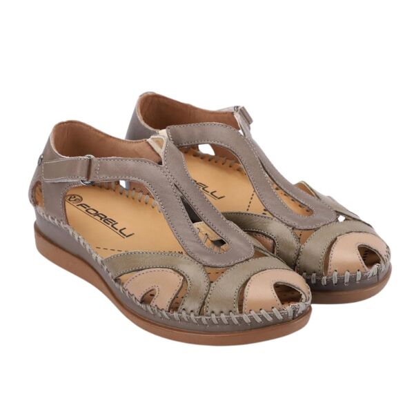 Forelli 22521 Sally-G Vizon Kadın Comfort Deri Sandalet
