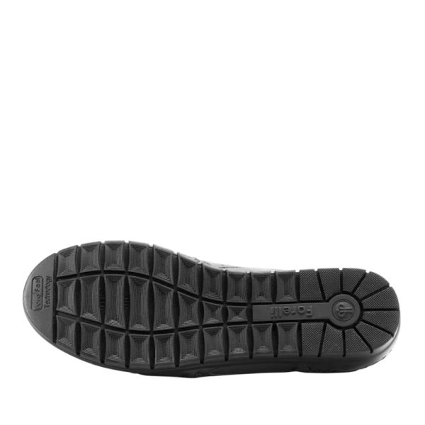 Forelli 23438-G Essel Siyah Kadın Comfort Deri Ayakkabı