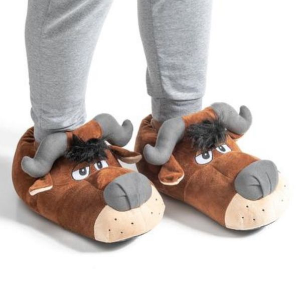 Twigy AA0606 Tw Süper Boğa Kahve Hayvan Figürlü Erkek Panduf 41/42