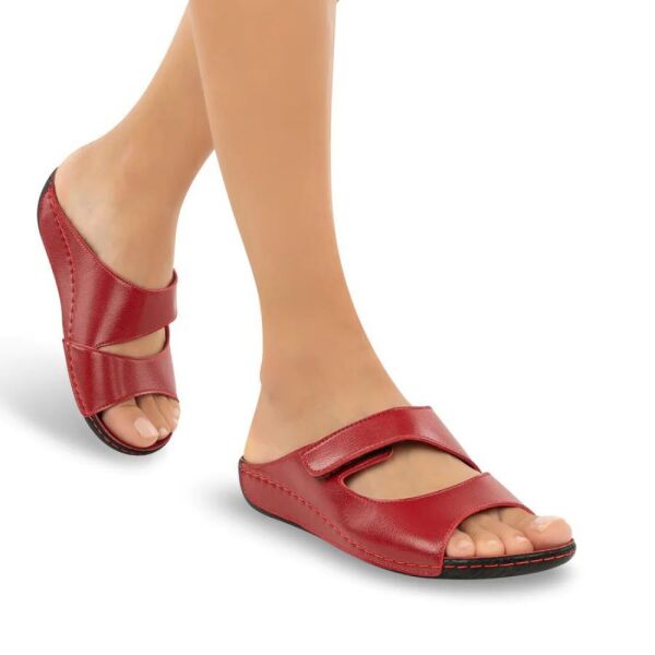 Muya 31128 Solena Kırmızı Kadın Anatomik Terlik