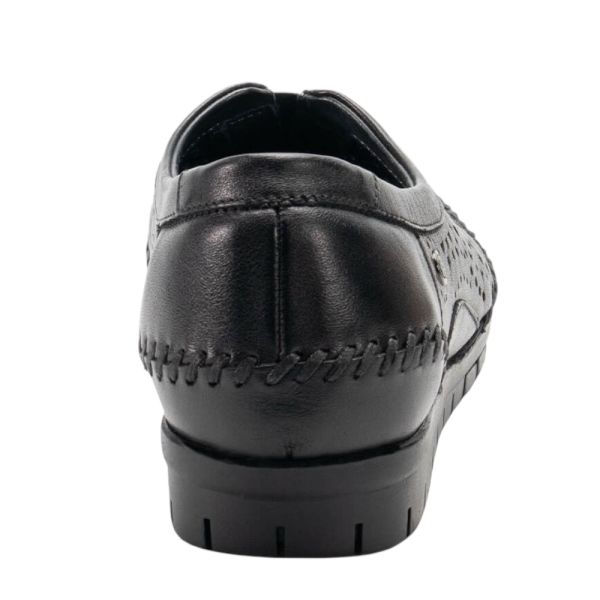Forelli 23409-G Twin Siyah Kadın Comfort Deri Ayakkabı