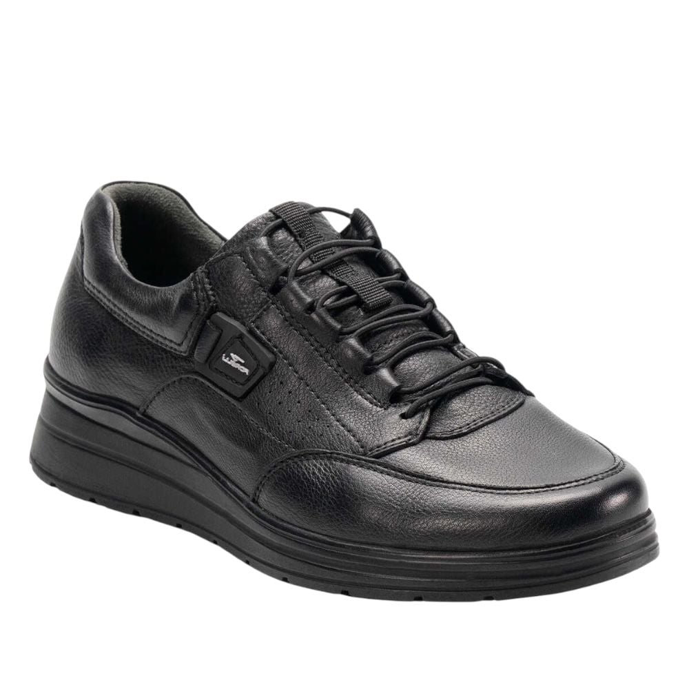 Forelli 21308-H Elinor Siyah Kadın Comfort Deri Ayakkabı