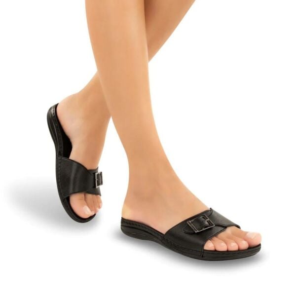 Muya 31111 Luice Siyah Kadın Anatomik Terlik