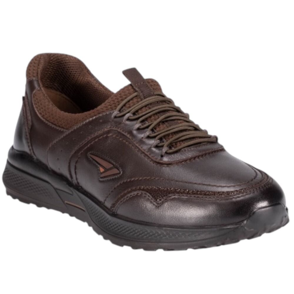 Forelli 46709-G Slins Kahve Kadın Comfort Deri Ayakkabı