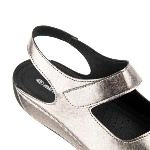 Muya 31121 Alula Platin Kadın Anatomik Sandalet