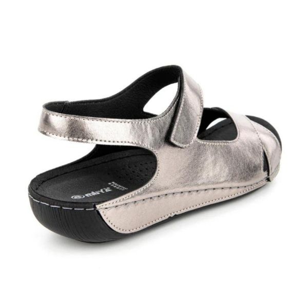 Muya 31121 Alula Platin Kadın Anatomik Sandalet
