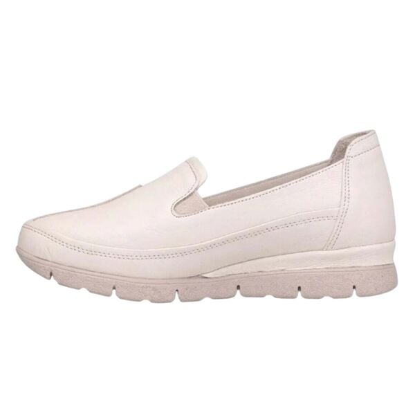 Mammamia D26YA-3985-B Krem Kadın Comfort Deri Ayakkabı