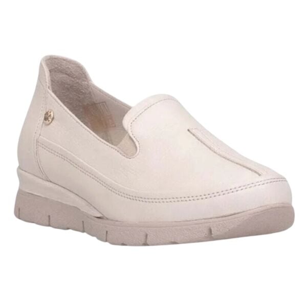 Mammamia D26YA-3985-B Krem Kadın Comfort Deri Ayakkabı