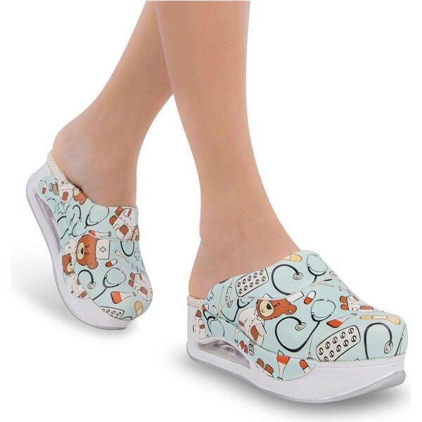 Muya 32230 Stand Yeşil Kadın Air Taban Sabo Terlik