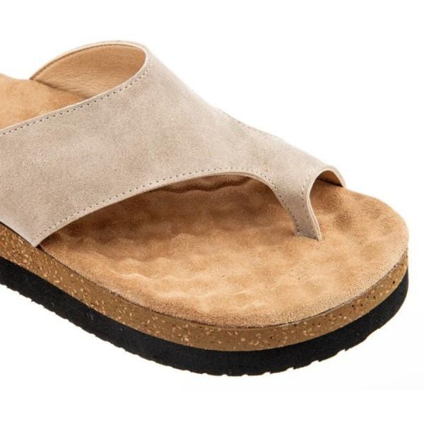 Muya 34226 Hora Krem Kadın Parmak Arası Terlik