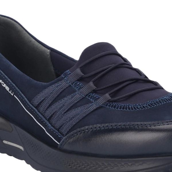 Forelli 46704-G Riba Lacivert Kadın Comfort Deri Ayakkabı
