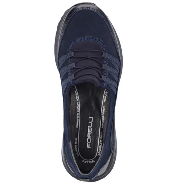 Forelli 46704-G Riba Lacivert Kadın Comfort Deri Ayakkabı