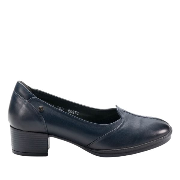 Forelli 57202-G Levin Lacivert Kadın Comfort Deri Ayakkabı