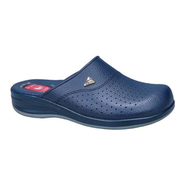 Ceyo 9844 Flex-1 Lacivert Kadın Anatomik Jel Taban Sabo Terlik