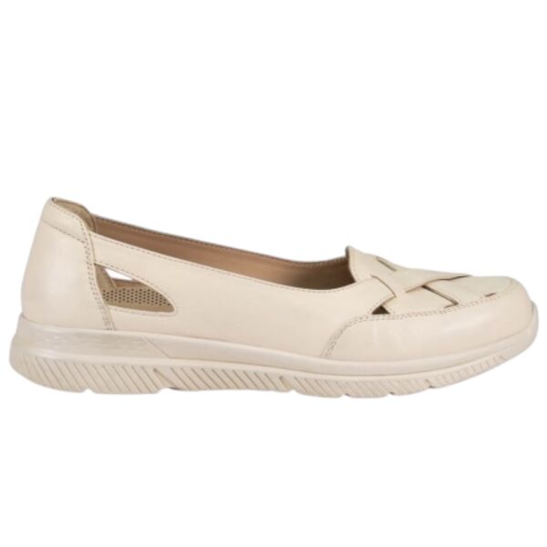 Forelli 29430 Anya-G Bej Kadın Comfort Deri Ayakkabı