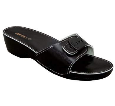 Ceyo Minelli Topuklu Siyah Kadın Anatomik Terlik