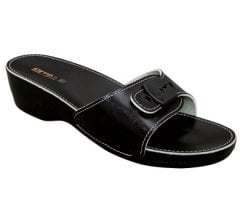 Ceyo Minelli Topuklu Siyah Kadın Anatomik Terlik