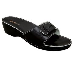 Ceyo Minelli Topuklu Siyah Kadın Anatomik Terlik