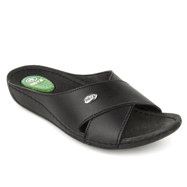 Muya 31124 Cyrus Siyah Kadın Anatomik Topuk Dikeni Terlik