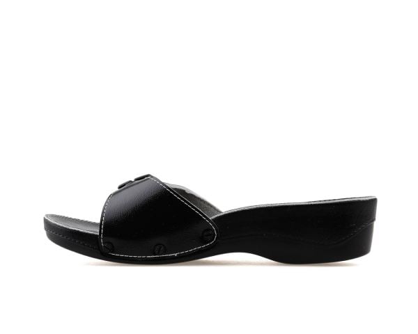 Ceyo Minelli Topuklu Siyah Kadın Anatomik Terlik