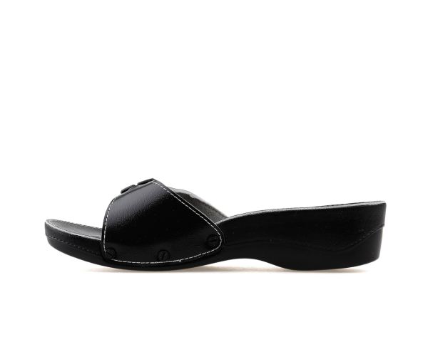 Ceyo Minelli Topuklu Siyah Kadın Anatomik Terlik