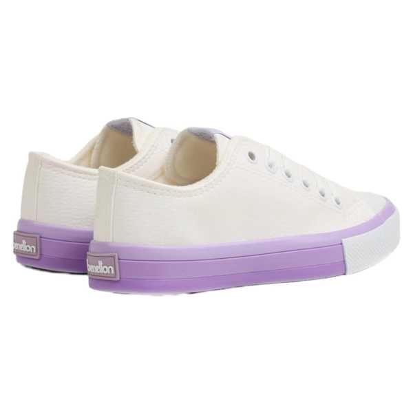 Benetton BN-30725 Beyaz-Lila Kadın Spor Ayakkabı