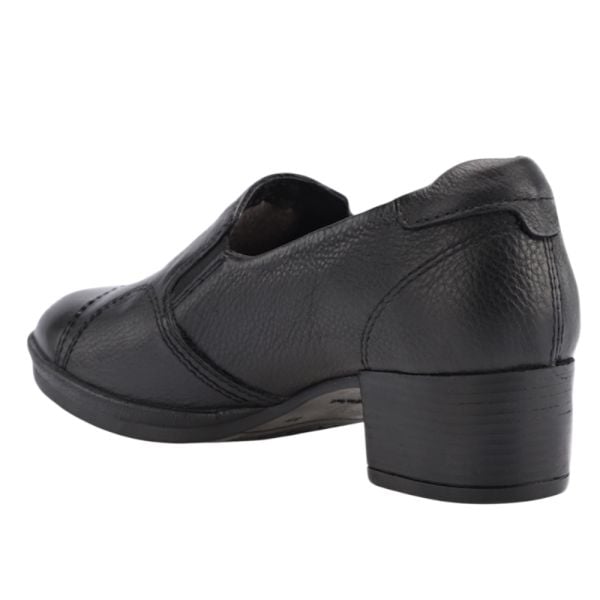 Forelli 57203-G Piloyd Siyah Kadın Comfort Deri Ayakkabı