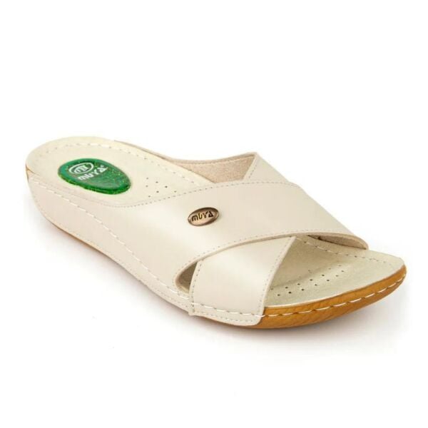 Muya 31124 Cyrus Krem Kadın Anatomik Topuk Dikeni Terlik