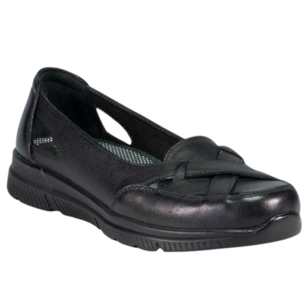Forelli 29430 Anya-G Siyah Kadın Comfort Deri Ayakkabı