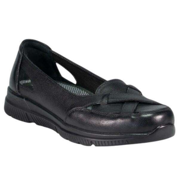 Forelli 29430 Anya-G Siyah Kadın Comfort Deri Ayakkabı