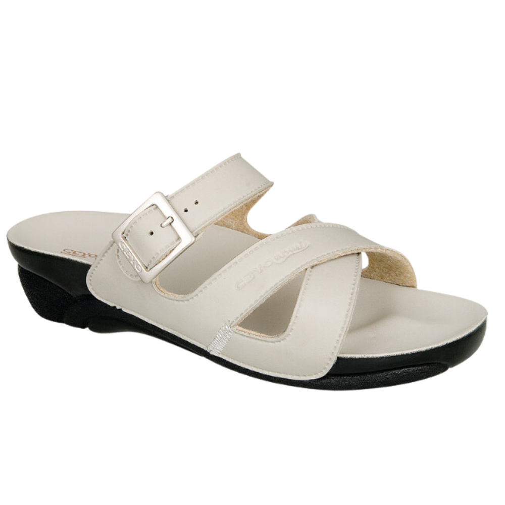 Ceyo Venedik-2 Krem Kadın Anatomik Terlik