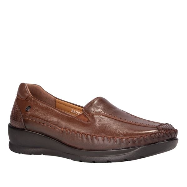 Forelli 55022-H Lina Taba Kadın Comfort Deri Ayakkabı