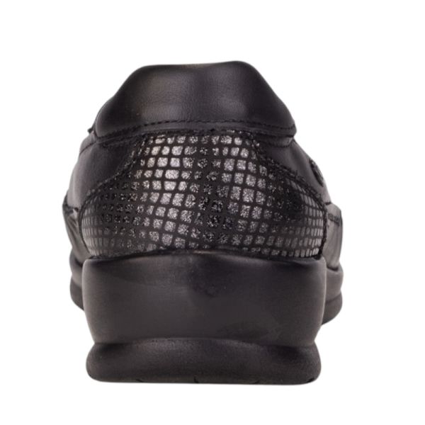 Forelli 55022-H Lina Siyah Kadın Comfort Deri Ayakkabı