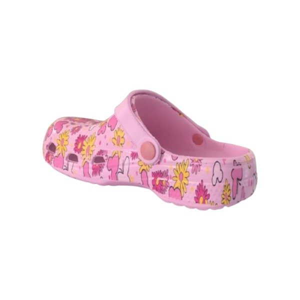 Pembe Çiçekli Çocuk Havuz/Deniz Terlik Sandalet