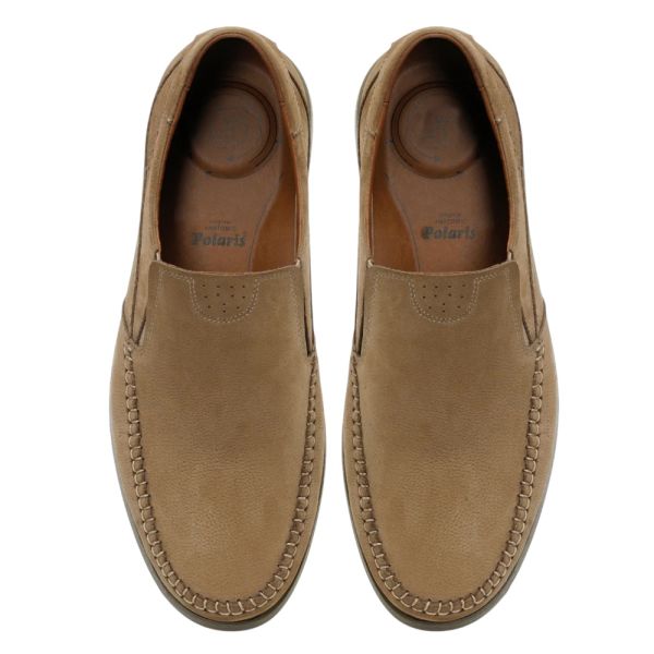Polaris 105517N 5FX Kum Erkek Comfort Deri Ayakkabı